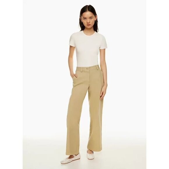 NWOT Aritzia SUNDAY BEST Carrousel GD Black Cotton Canvas Wide Leg Pants, Size 0 - Picture 11 of 15